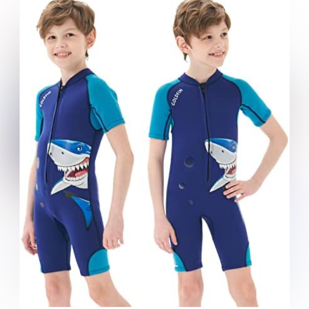 Goldfin Kids Wetsuits for Boys, 2mm
Toddler Shorty Wetsuit Youth Neoprene!NEW
